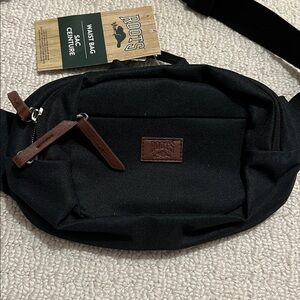 Roots Classic Black Belt Bag